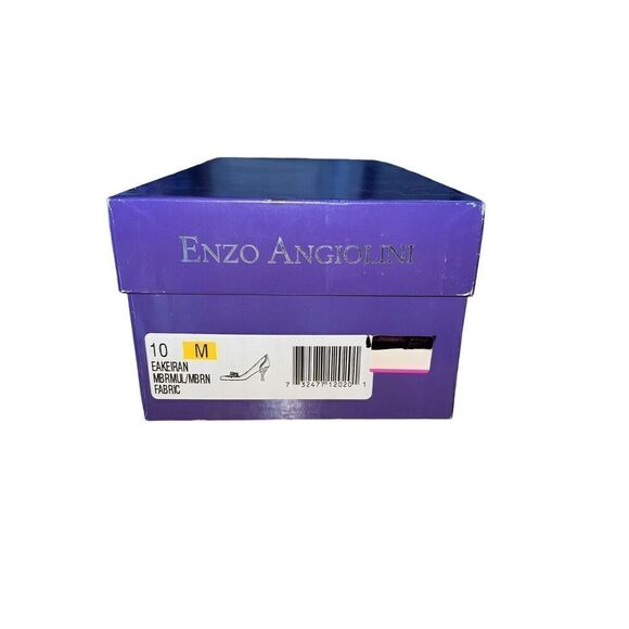 Enzo Angiolini Flexo Keiran Medium Brown Fabric Round Toe Pumps Wmns Sz 10 READ - Picture 13 of 13